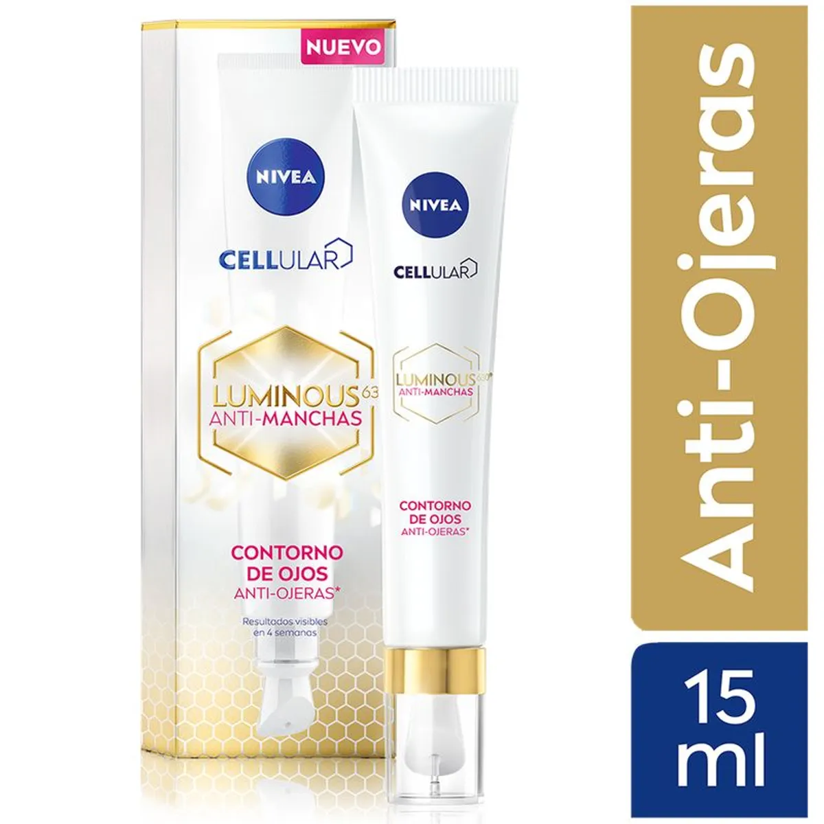 NIVEA - Contorno de Ojos Antiojeras NIVEA Luminous 630 Antimanchas - Tubo 15ml