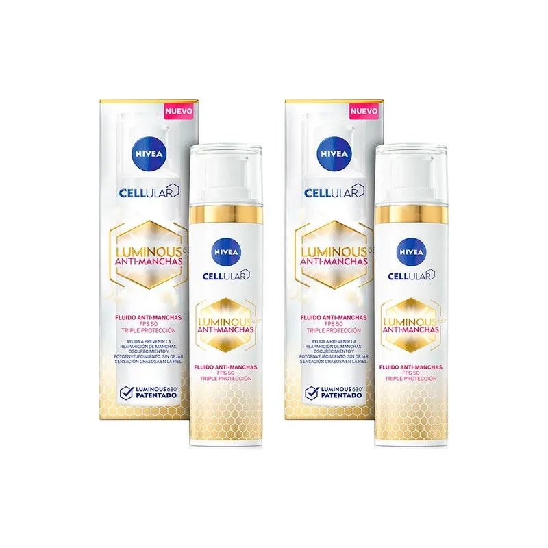 NIVEA - NIVEA Cellular Fluido Luminous Anti Manchas Día SPF50 40ML x2