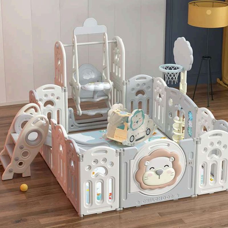 BABY - CORRAL PLEGABLE CERCO PARA BEBES Y NIÑOS DE LEON Premium