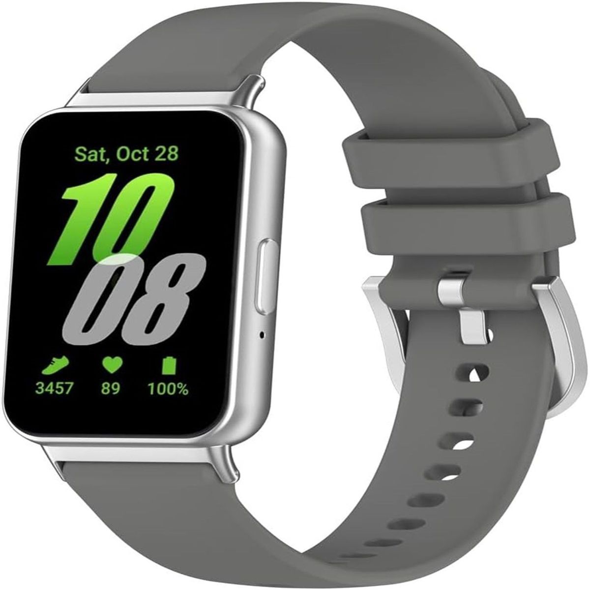 GENERICO - Correa Silicona para SAMSUNG GALAXY FIT 3 -  Gris
