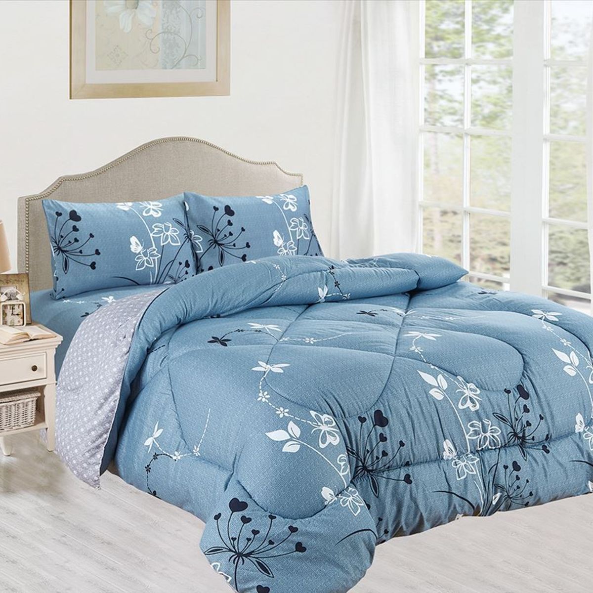 CASATEX - EDREDÓN CASATEX CON DISEÑO 100% ALGODÓN DE 2 PLZ