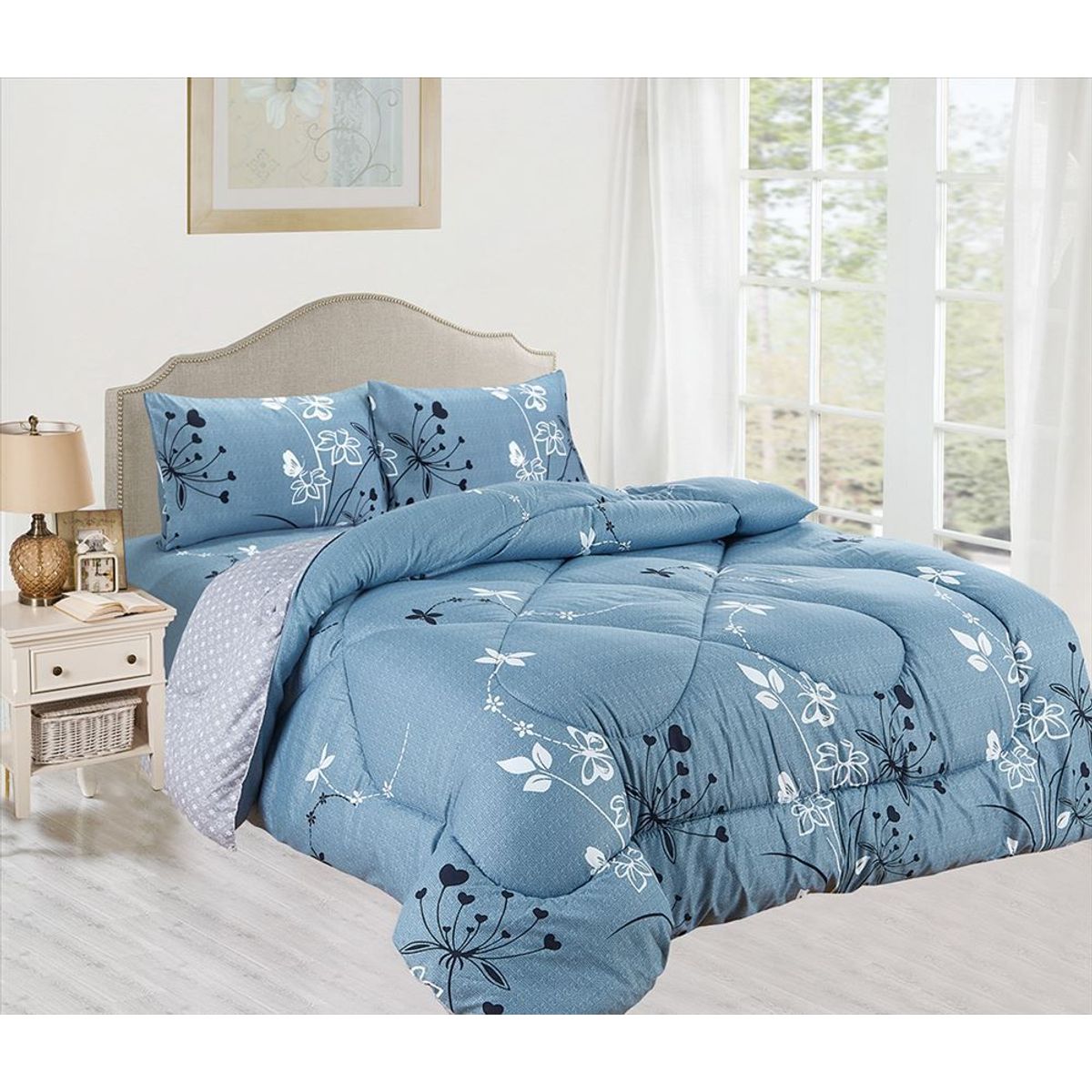 CASATEX - EDREDÓN CASATEX CON DISEÑO 100% ALGODÓN DE 2 PLZ