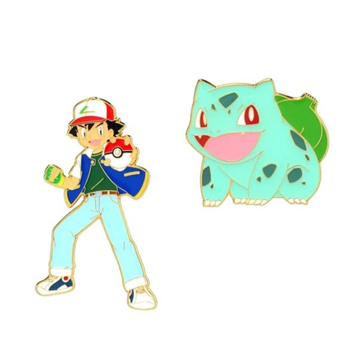 POKEMON - Pokemon Ash And Bulbasaur Pin Set