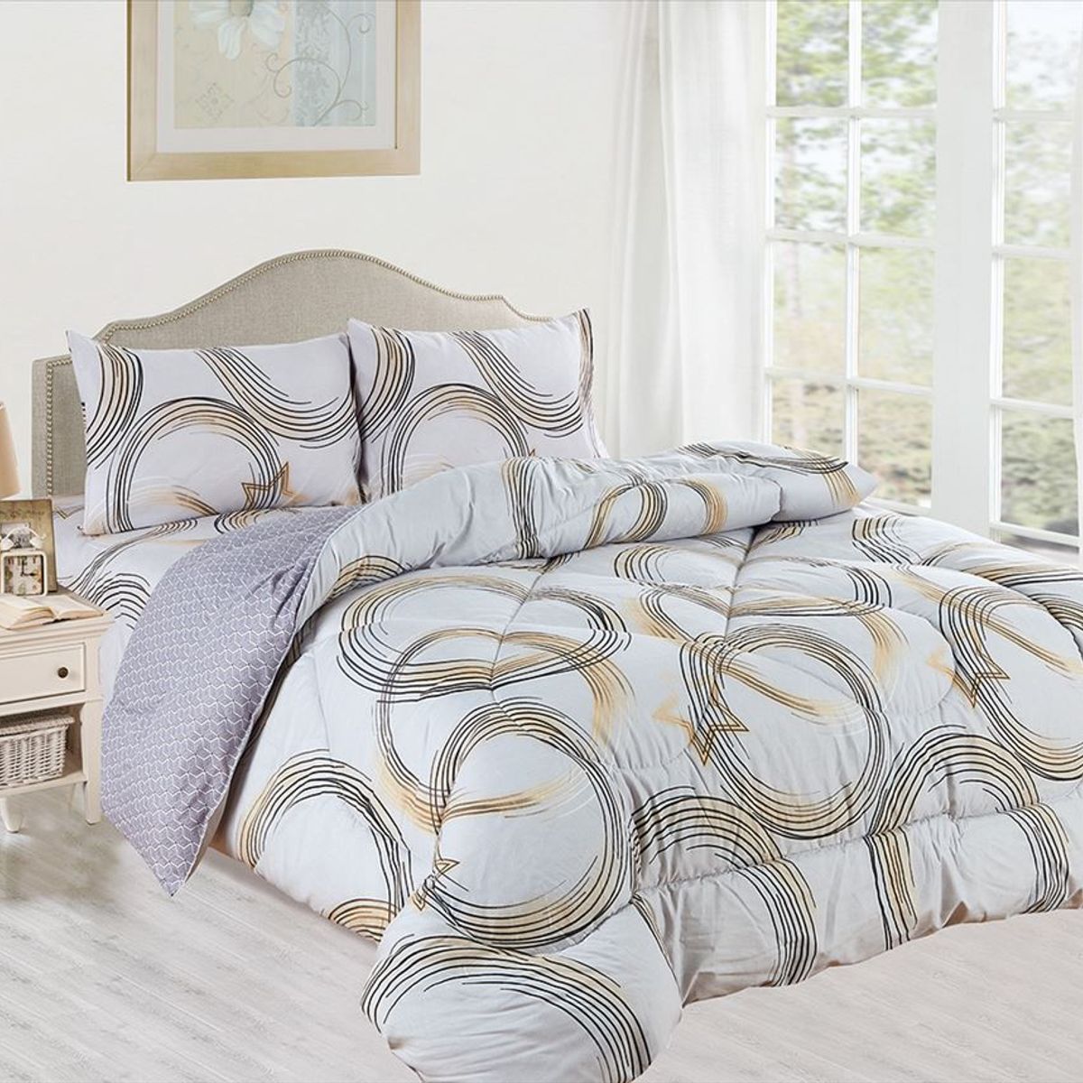 CASATEX - EDREDÓN CASATEX CON DISEÑO 100% ALGODÓN DE 2 PLZ