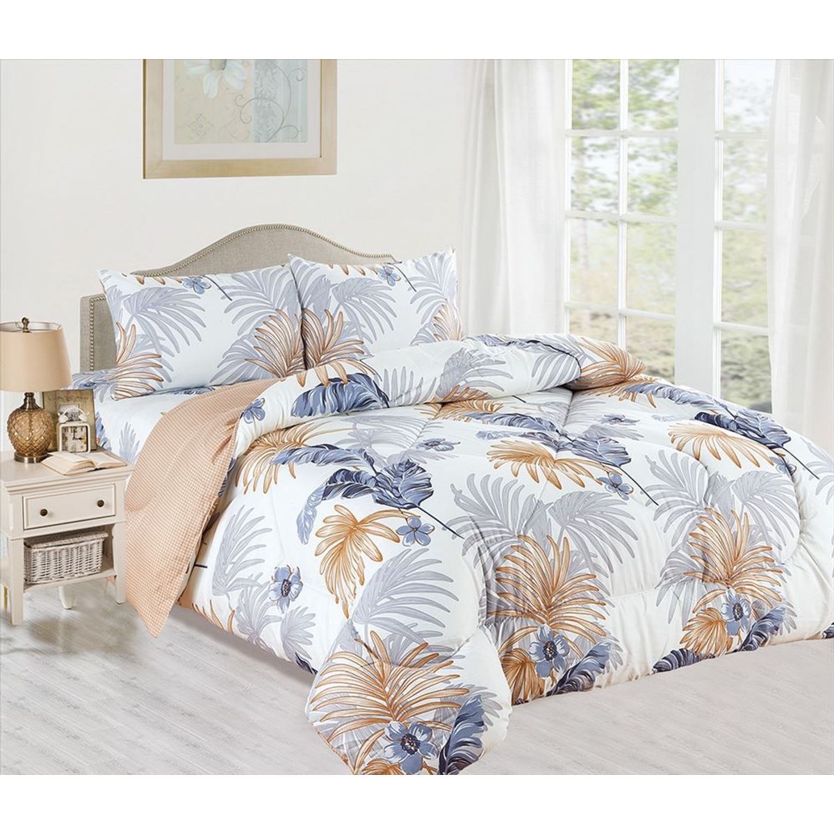 CASATEX - EDREDÓN CASATEX CON DISEÑO 100% ALGODÓN DE 2 PLZ