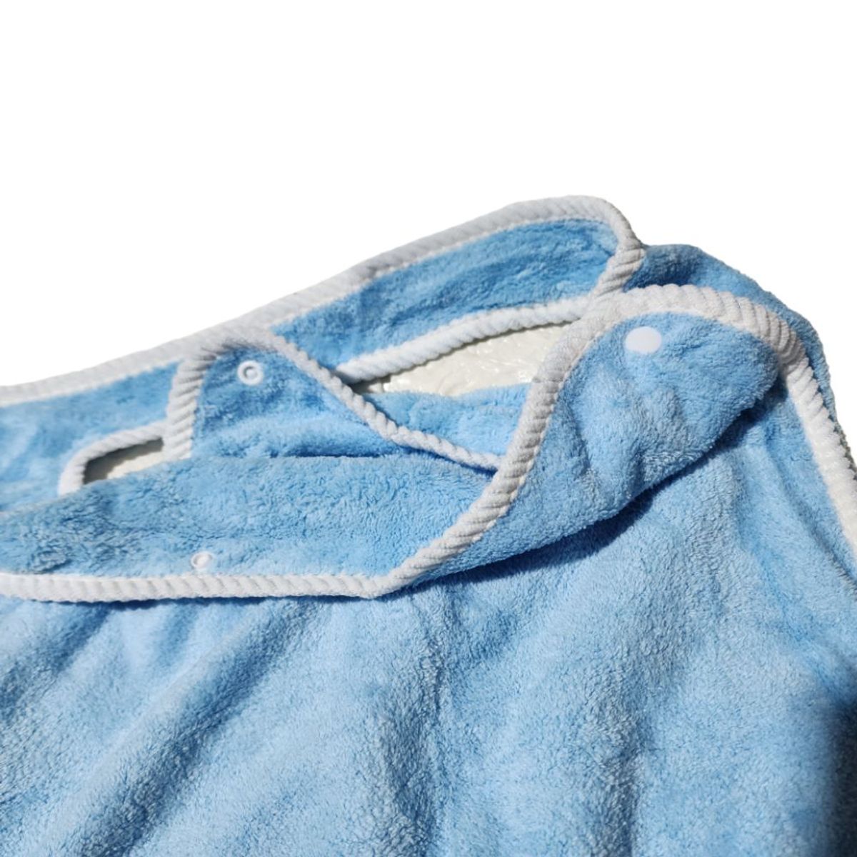 GENERICO - Toalla Bata de baño suave de microfibra Azul - 66 x 135 CM