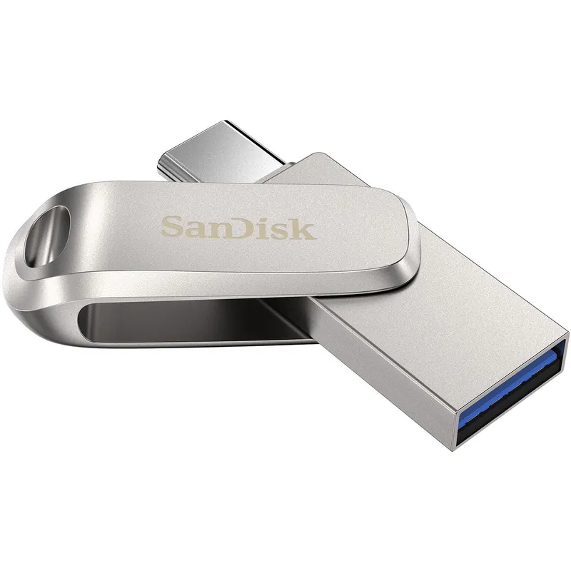 SANDISK - USB-C SanDisk 128GB Ultra Dual Drive Luxe USB-A 3.1 - SDDDC4-128G-G46