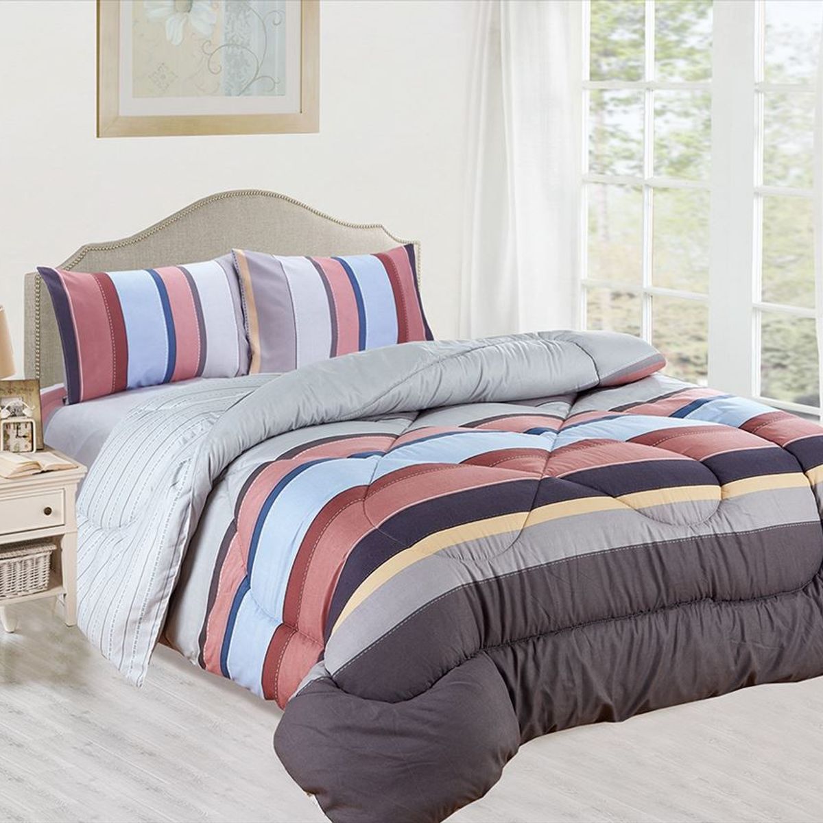 CASATEX - EDREDÓN CASATEX CON DISEÑO 100% ALGODÓN DE 2 PLZ