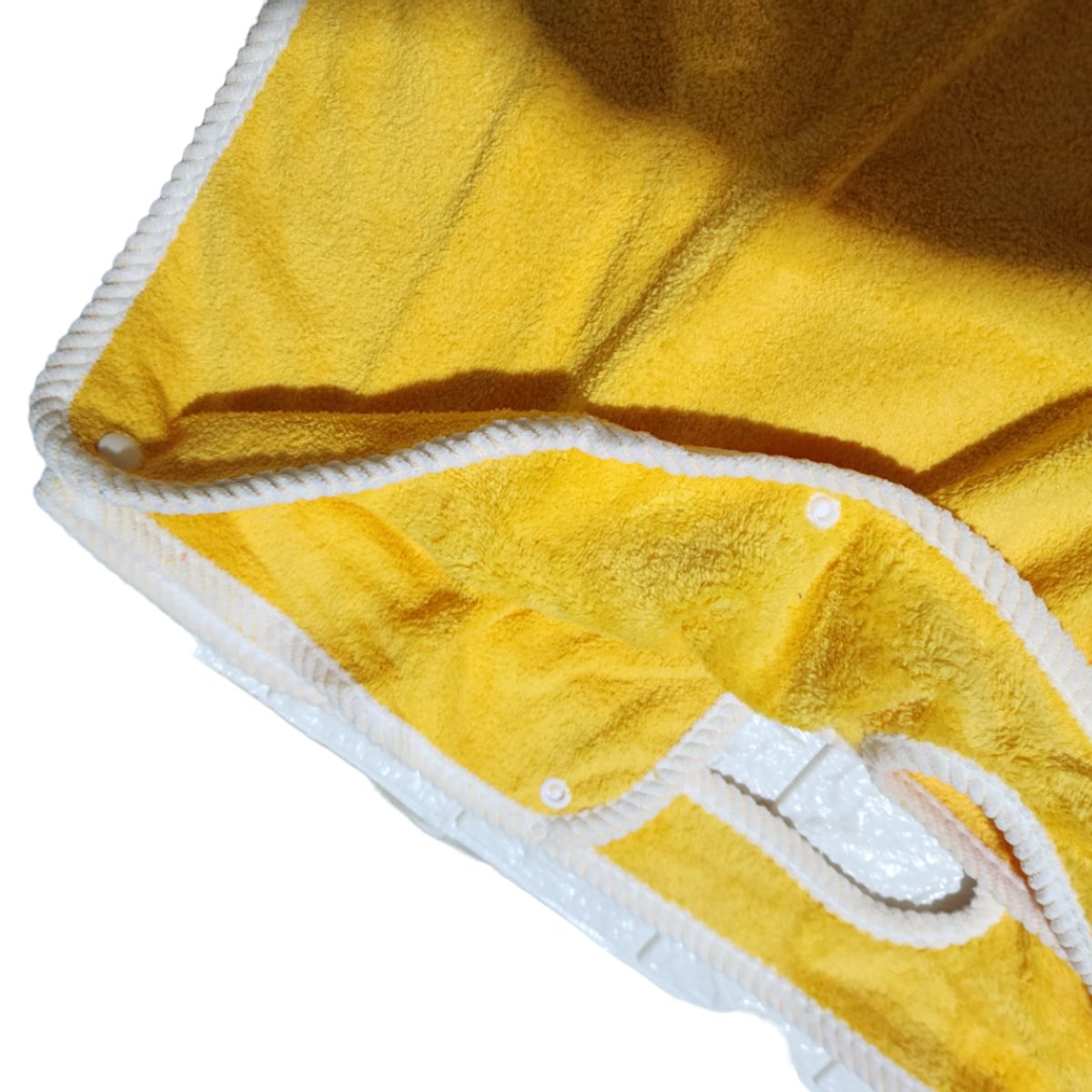 GENERICO - Toalla Bata de baño suave de microfibra Amarillo- 66 x 135 CM