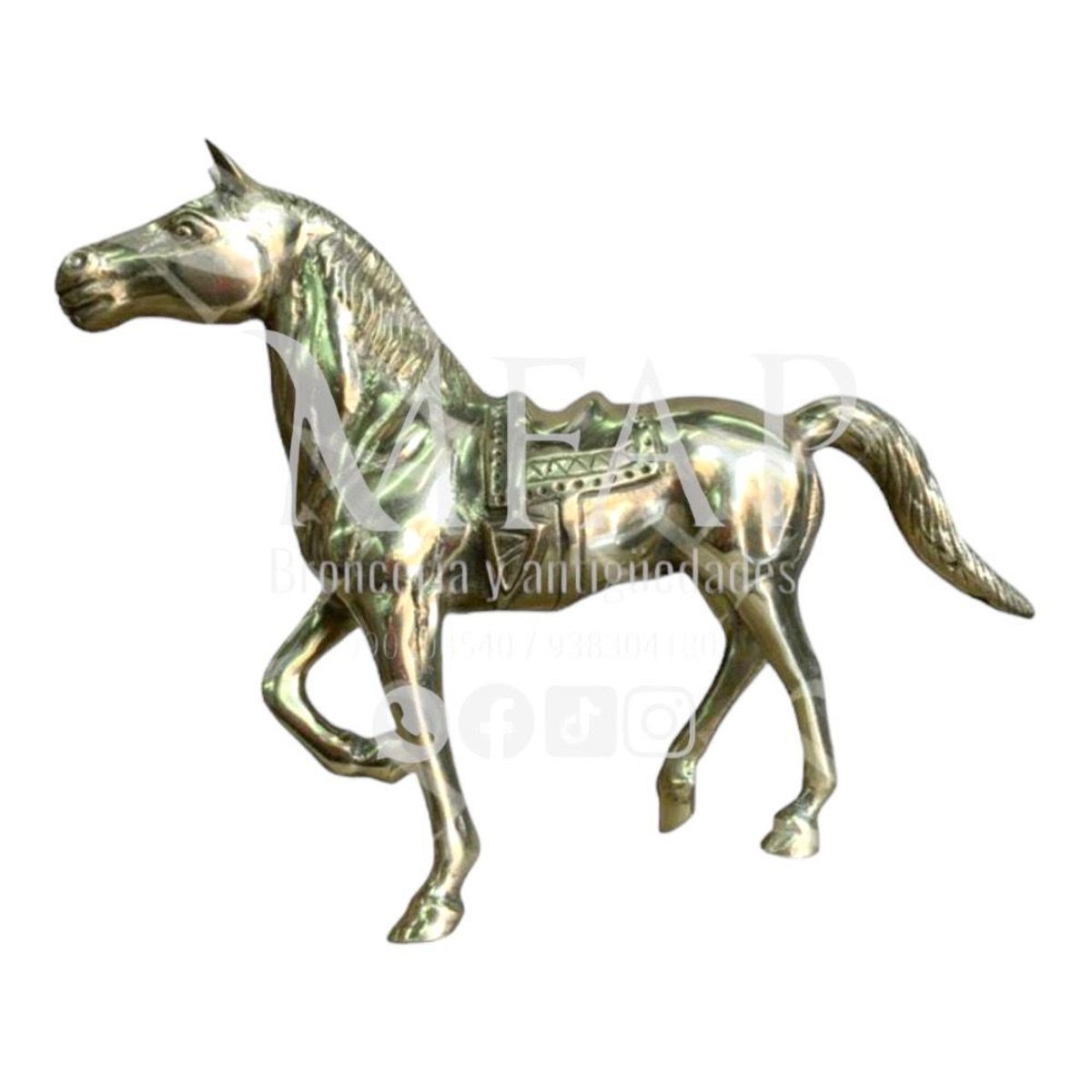 MFAP BRONCERIA Y ANTIGUEDADES - Caballo elegante en bronce