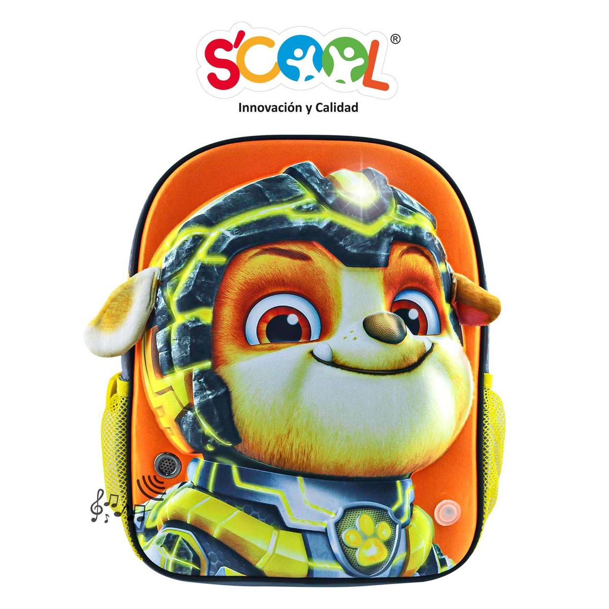 SCOOL - MOCHILA KIDS SCOOL MAGIC 3D RUBBLE PAW PATROL CON LUCES Y SONIDO