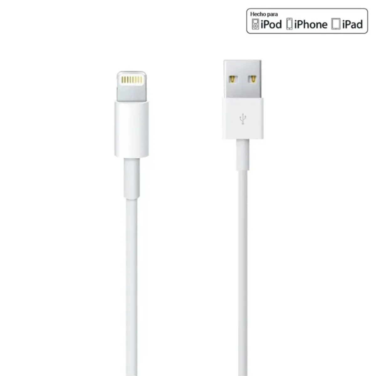 GENERICO - CABLE LIGHTNING A USB-A 1M - BLANCO