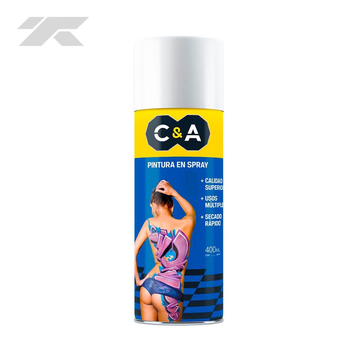 C&A - Pintura en Spray 400ml Blanco Mate