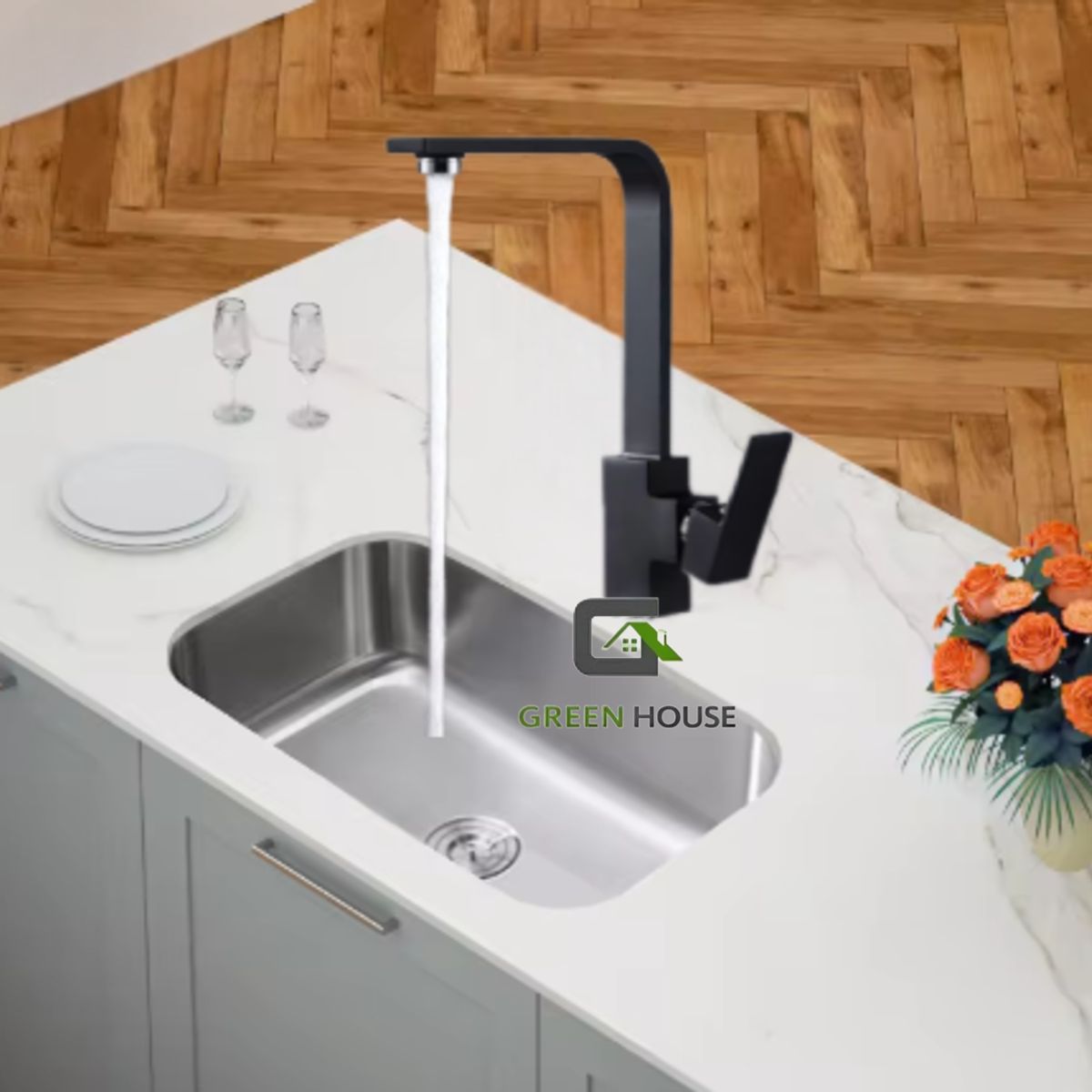 IMPORTADO MC - COMBO DE LAVADERO FREGADERO CRO59 ACERO MAS GIRATORIA 360 GRADOS