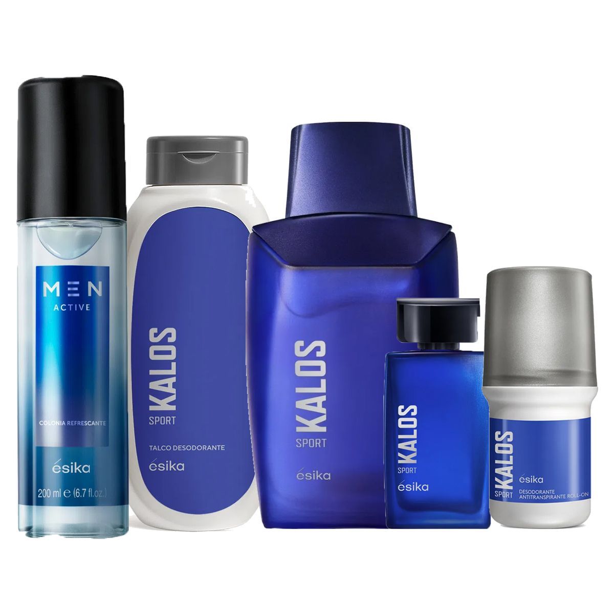 ESIKA - Kalos Sport Colonia de Hombre con Mini Talco Deo y Refresh
