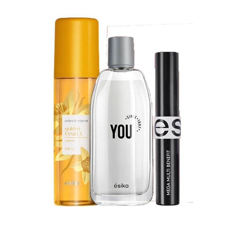 ESIKA - You Fragancia 90ml con Máscara Multi Benefit y Colonia Vainilla