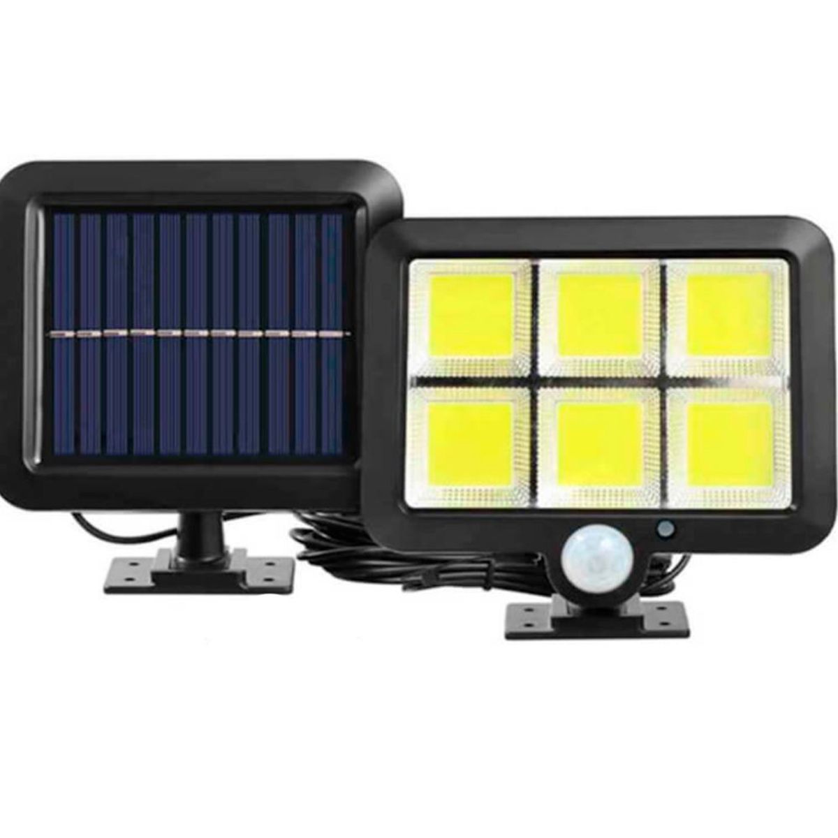 GENERICO - Lampara Panel LED solar para exteriores 6 Celdas de Luz