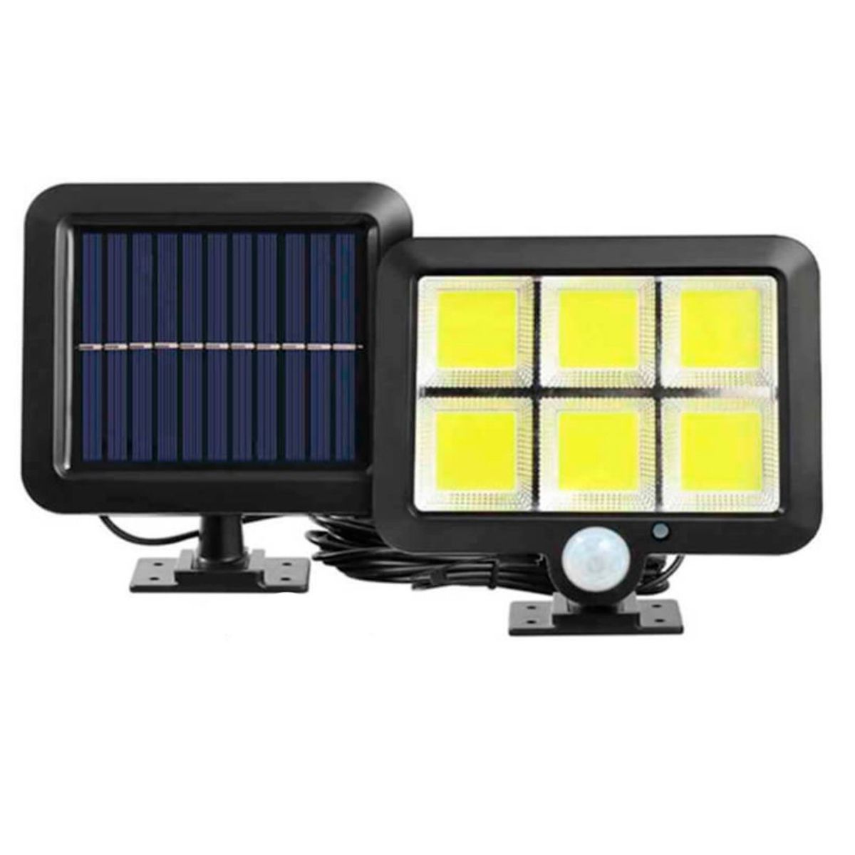 GENERICO - Lampara Panel LED solar para exteriores 6 Celdas de Luz