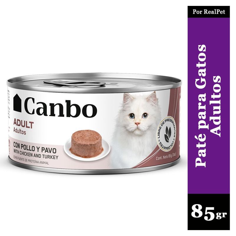 CANBO - Paté para Gato Adulto Canbo Pollo y Pavo 85 gr.
