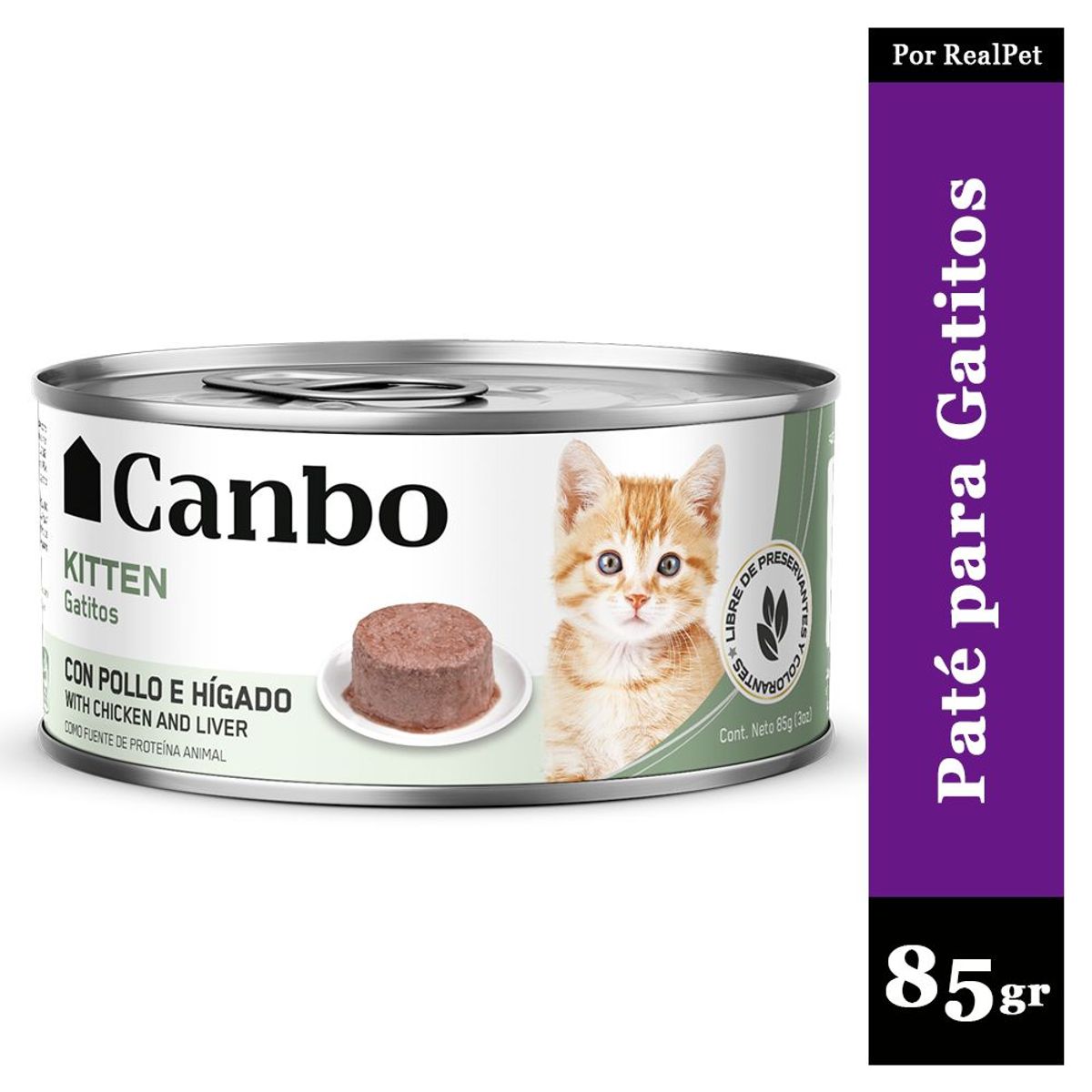 CANBO - Paté para Gatitos Canbo Pollo e Hígado 85 gr.