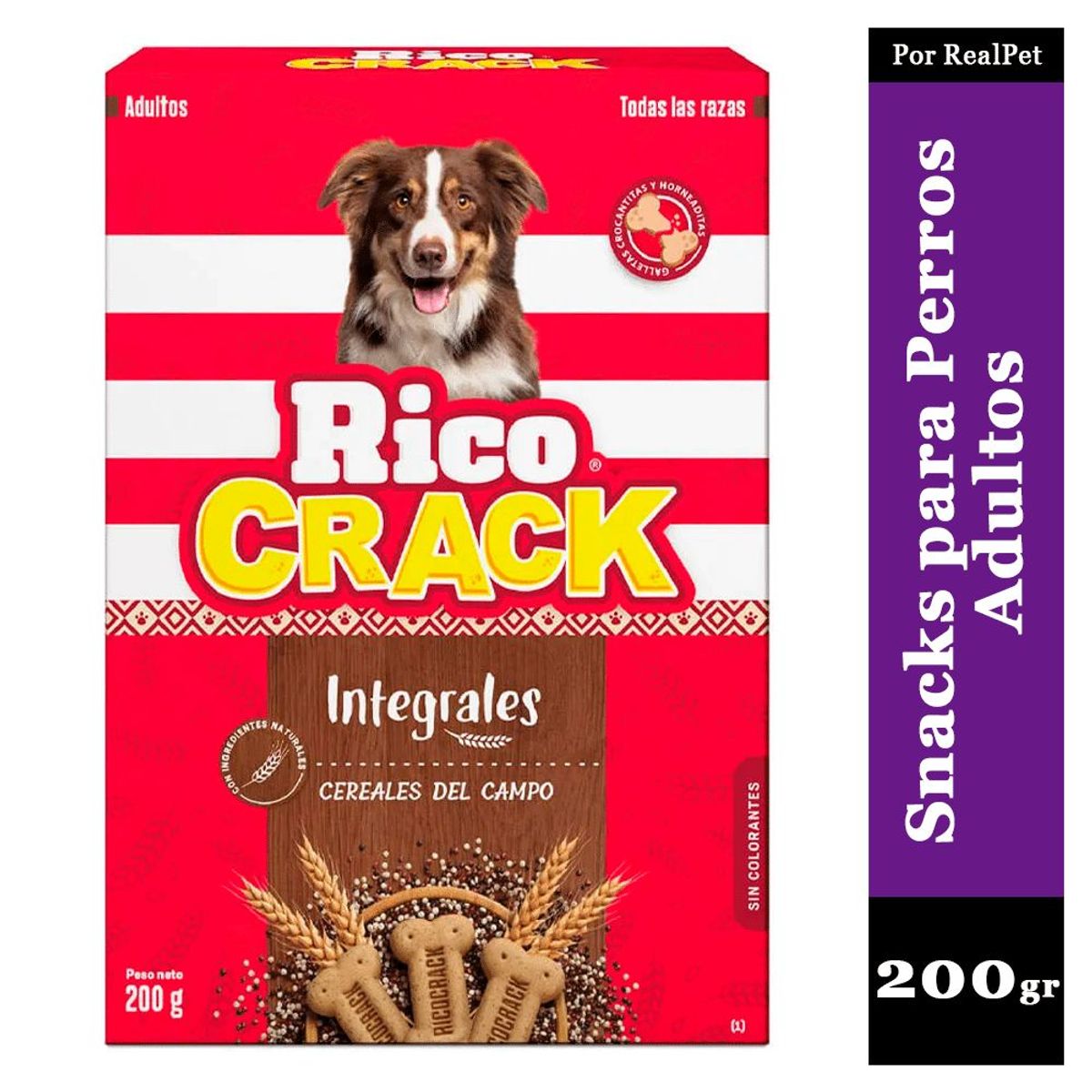 GENERICO - Snack para Perros Adultos Ricocrack Integrales 200 gr