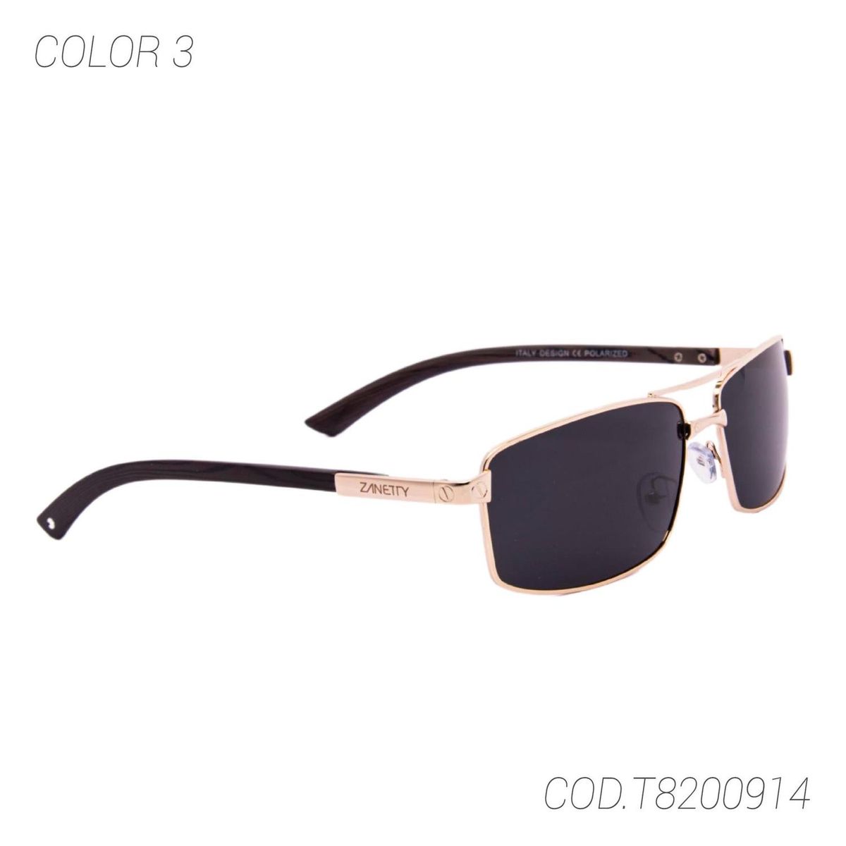 ZANETTY - LENTES DE SOL POLARIZADOS UNISEX T8200914 ZANETTY