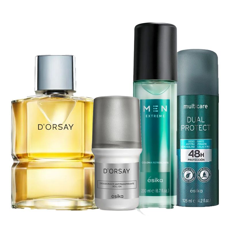ESIKA - Dorsay Perfume de Hombre con Deo Roll on con Spray y Refresh