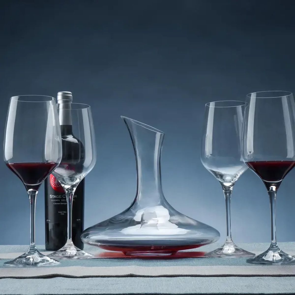 IMPORTADO MC - Set juego decantador de vino con 6 copas