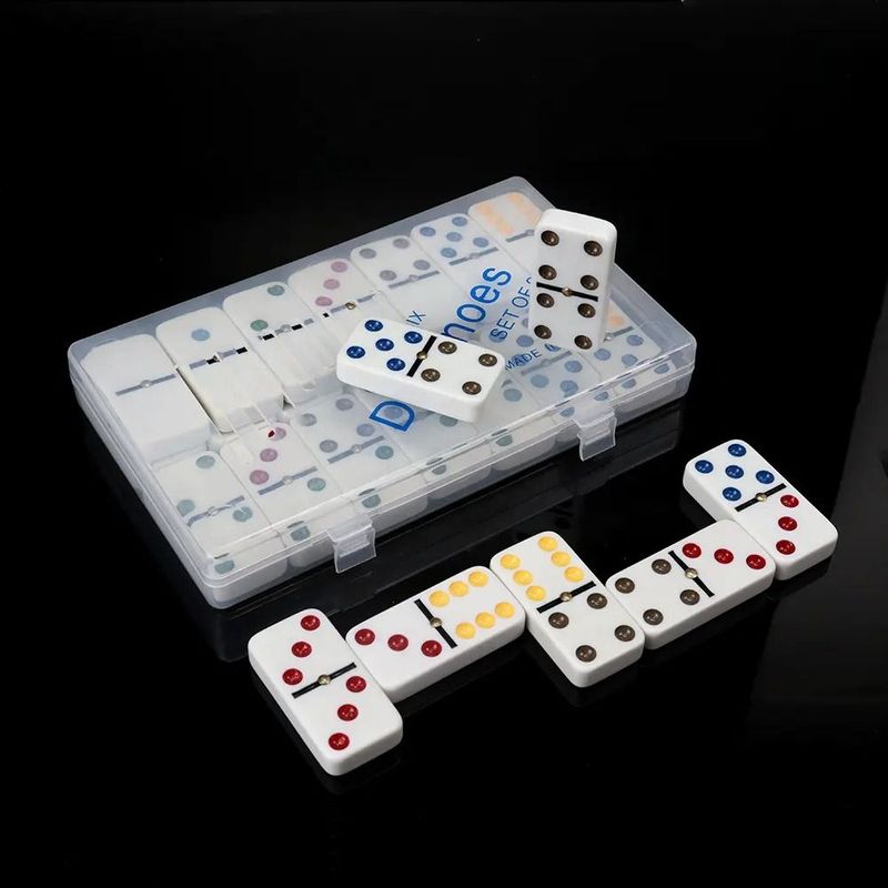 GENERICO - Juego de mesa domino de 28 piezas familiar