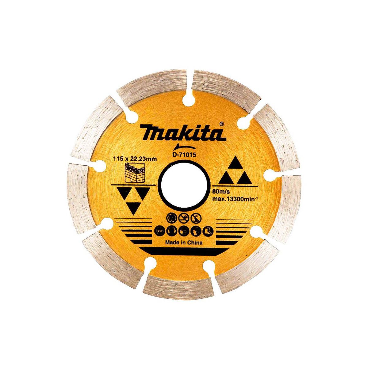 MAKITA - Disco Diamantado Segmentado 4-12″x78″ Makita D-71015 Corte Concreto