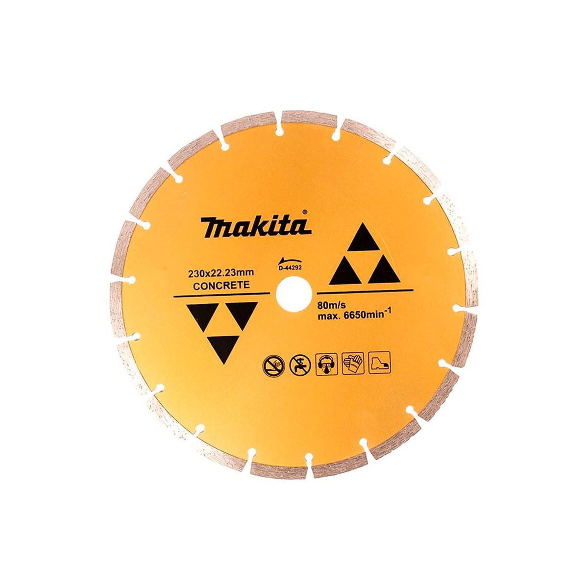 MAKITA - Disco Diamantado Segmentado 9″ x 78″ Makita D-44292 Corte Concreto