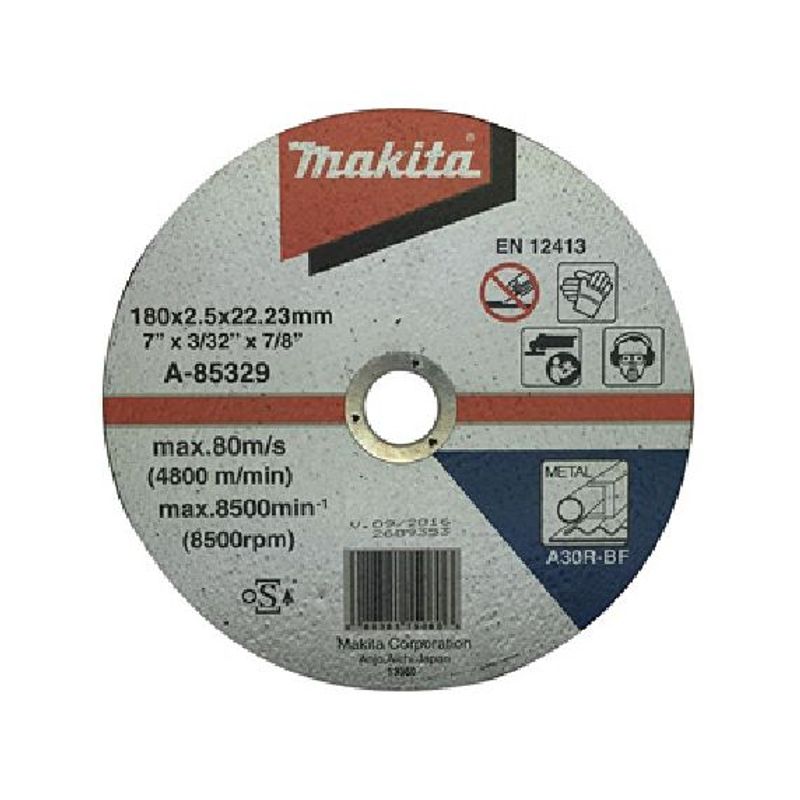 MAKITA - Disco abrasivo corte metal 7 x 25 x 2223mm A30R A-85329
