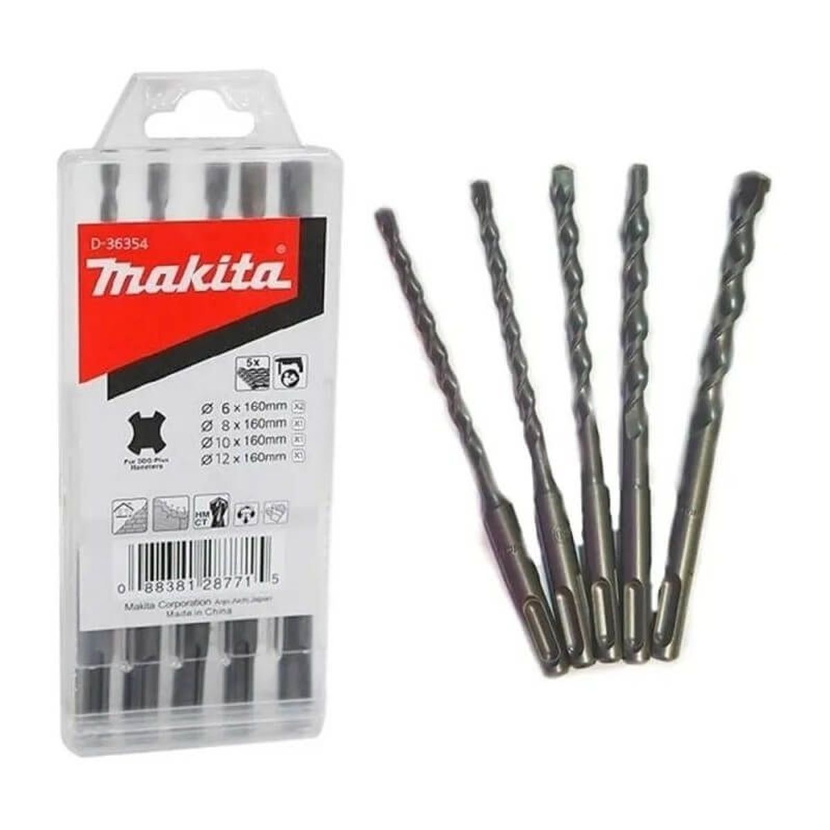 MAKITA - Set Brocas SDS-PLUS 5Pzs Makita D-36354
