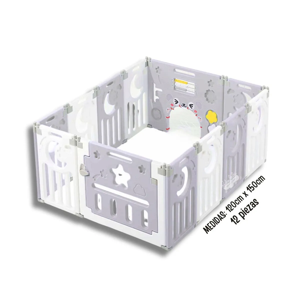 BABY - Corral Luna Plomo small para bebé