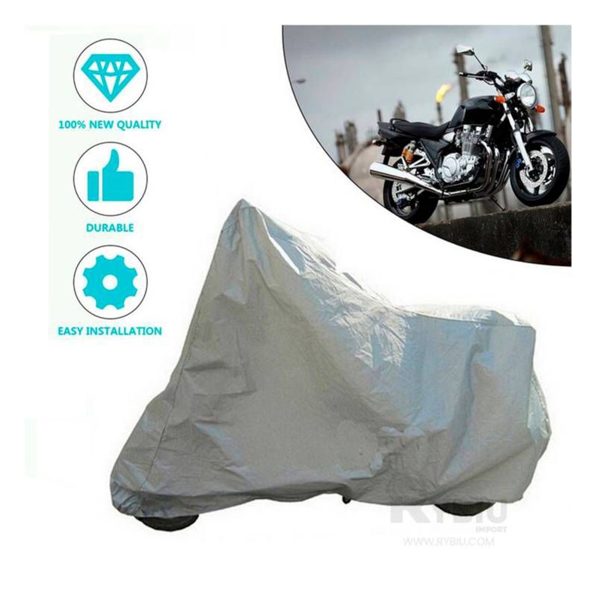 OEM - Forro Funda De Moto Impermeable Resistente Cobertor Moto