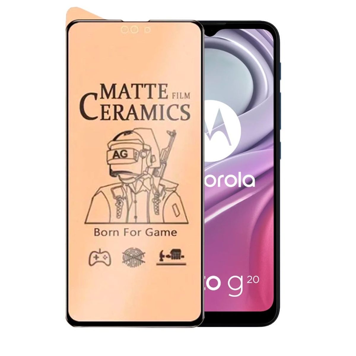 GENERICO - Mica para Motorola Moto E6 Plus Cerámica Mate Antishock Resistente