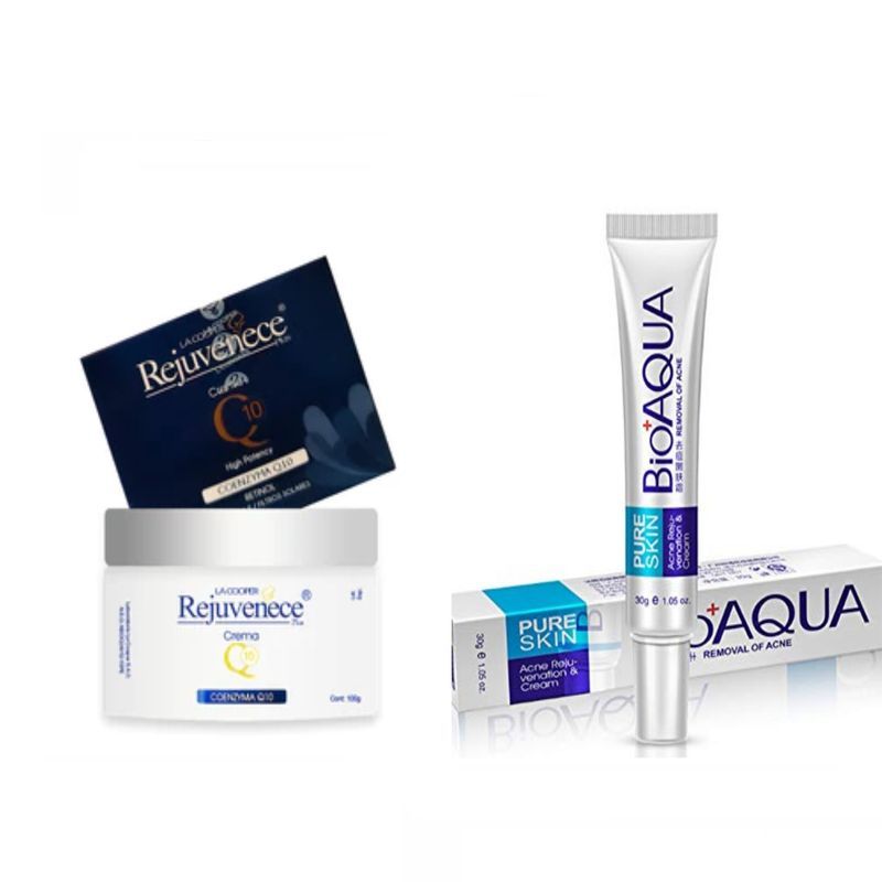 BIOAQUA - Crema  Retinol y Coenzima y CREMA FOCAL PURE SKIN ANTIACNÉ