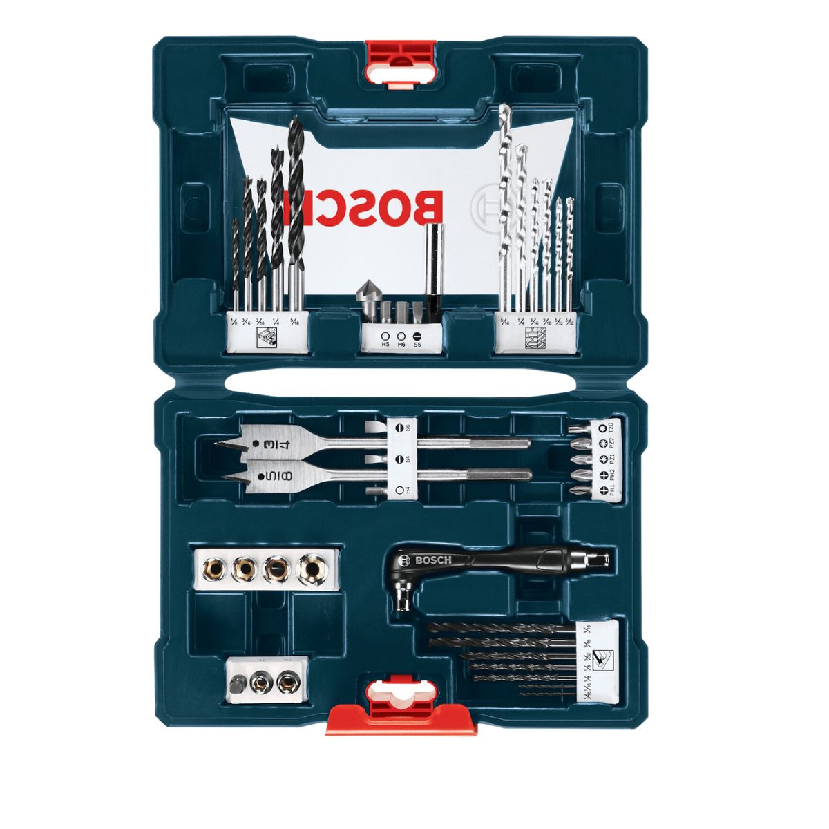 BOSCH - X-line 41 pz para taladrar y atornillar azul Bosch