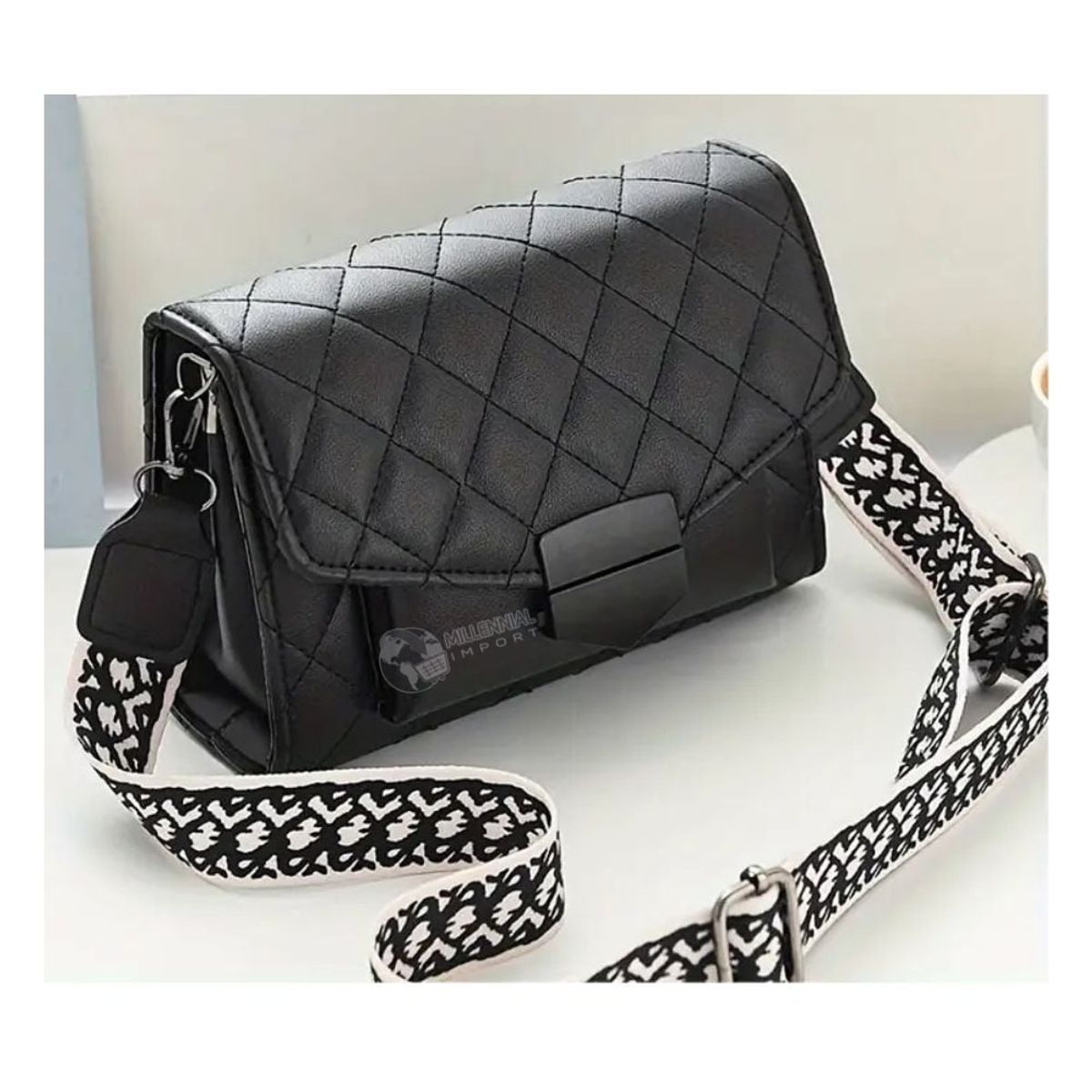 GENERICO - Bolso Cartera Bandolera Estilo Casual con Bolsillo delantero