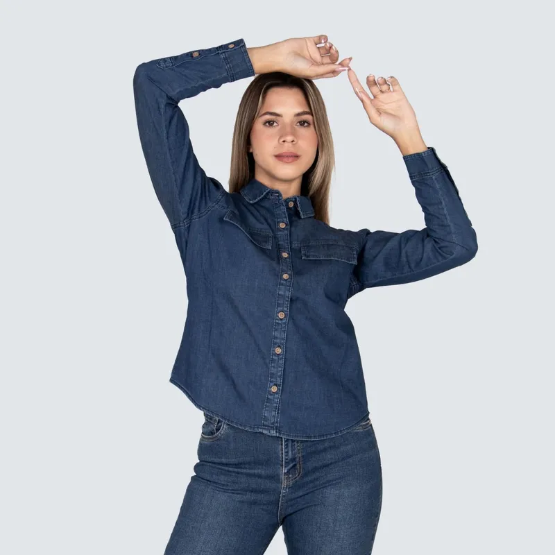 PARADA 111 - CAMISA DENIM MODA MUJER PARADA111 THALIA
