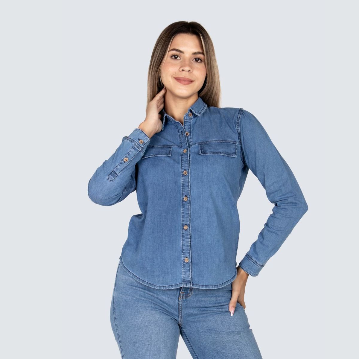 PARADA 111 - CAMISA DENIM MODA MUJER PARADA111 THALIA