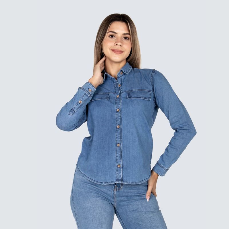 PARADA 111 - CAMISA DENIM MODA MUJER PARADA111 THALIA