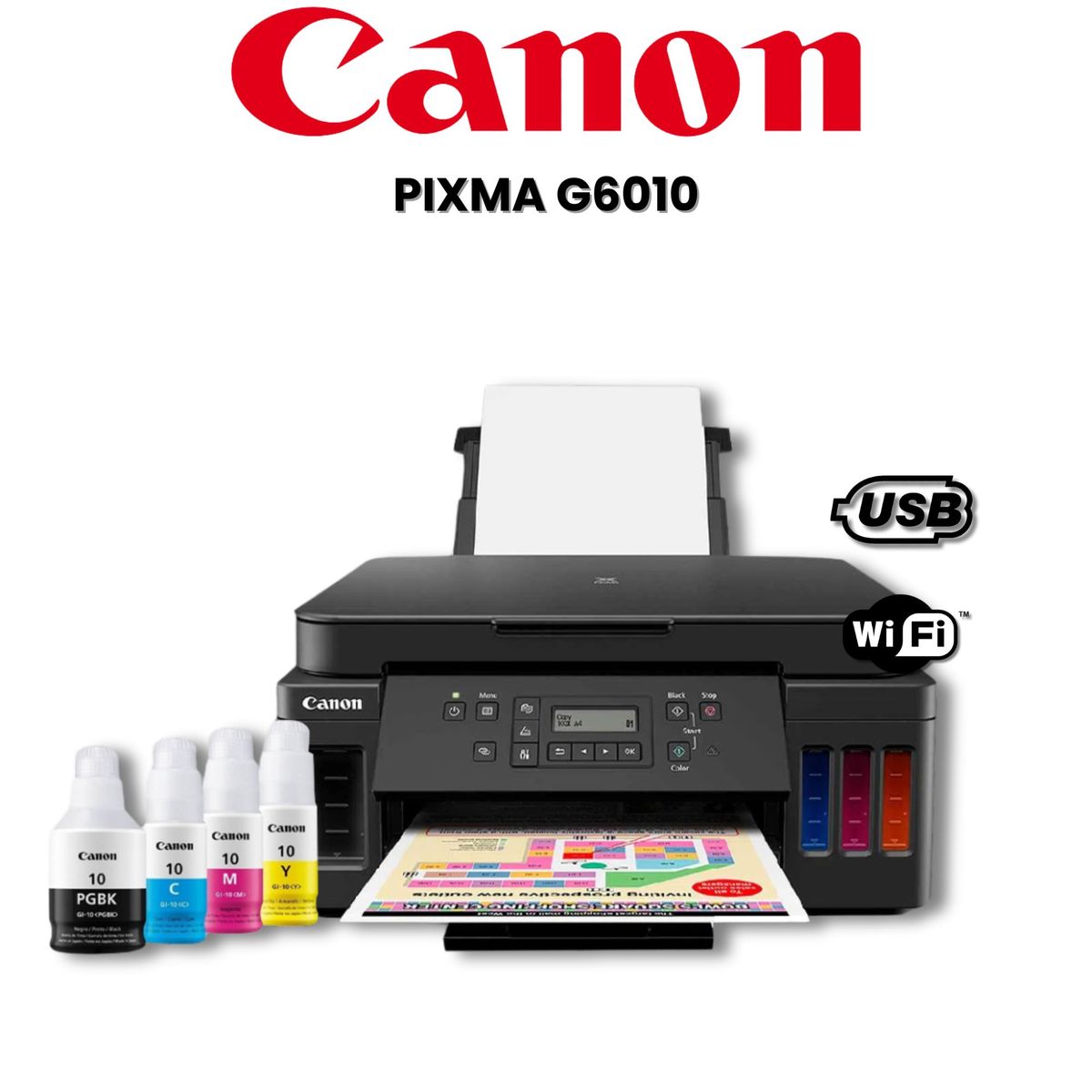 CANON - IMPRESORA MULTIFUNCIONAL CANON PIXMA G6010