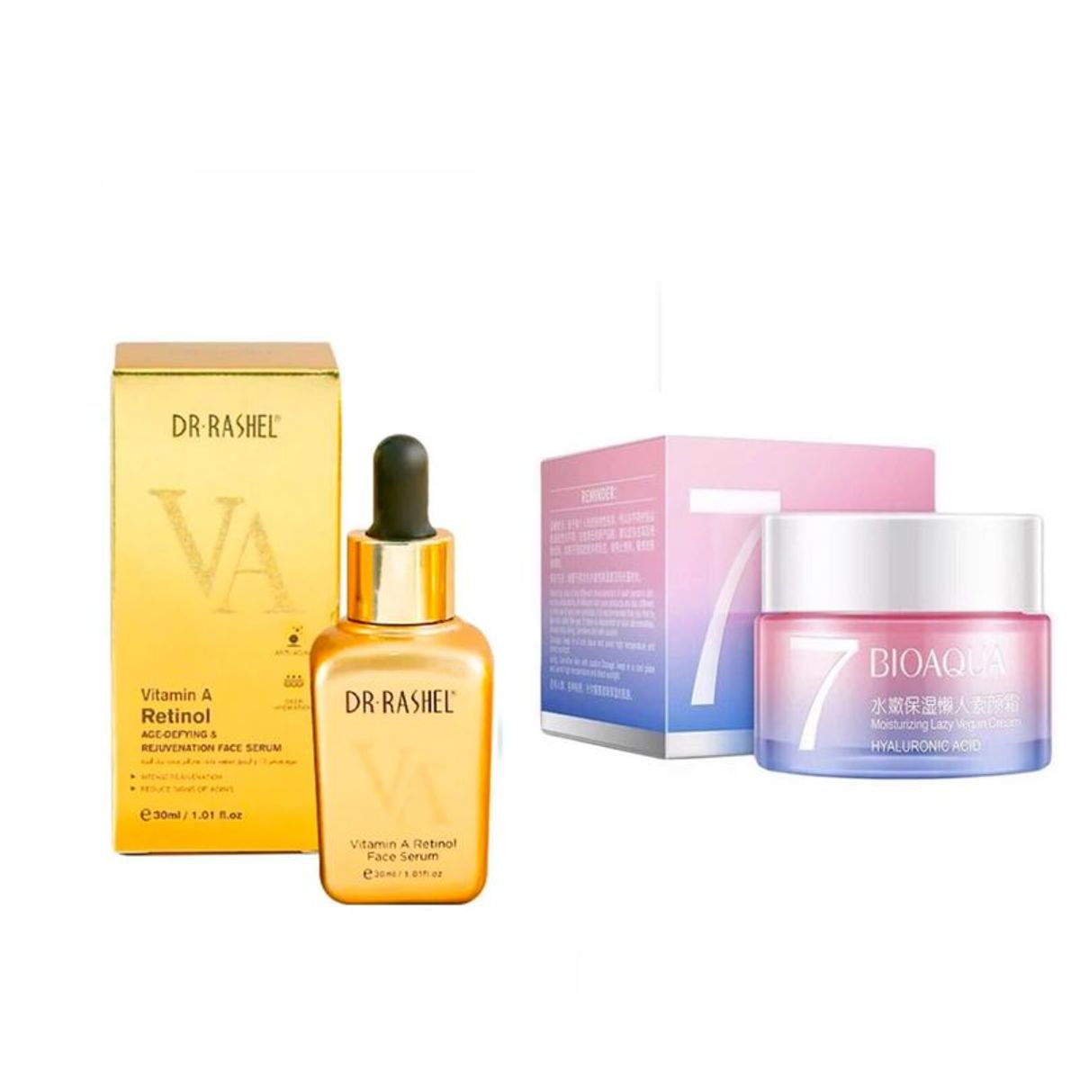 BIOAQUA - Vitamina A Retinol Serum Y CREMA HIDRATANTE V7 BIOAQUA