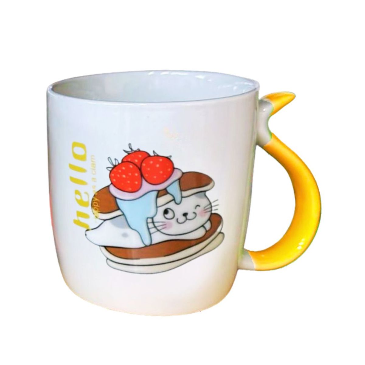 INSPIRA MARKET - Taza de cerámica Gato Hello