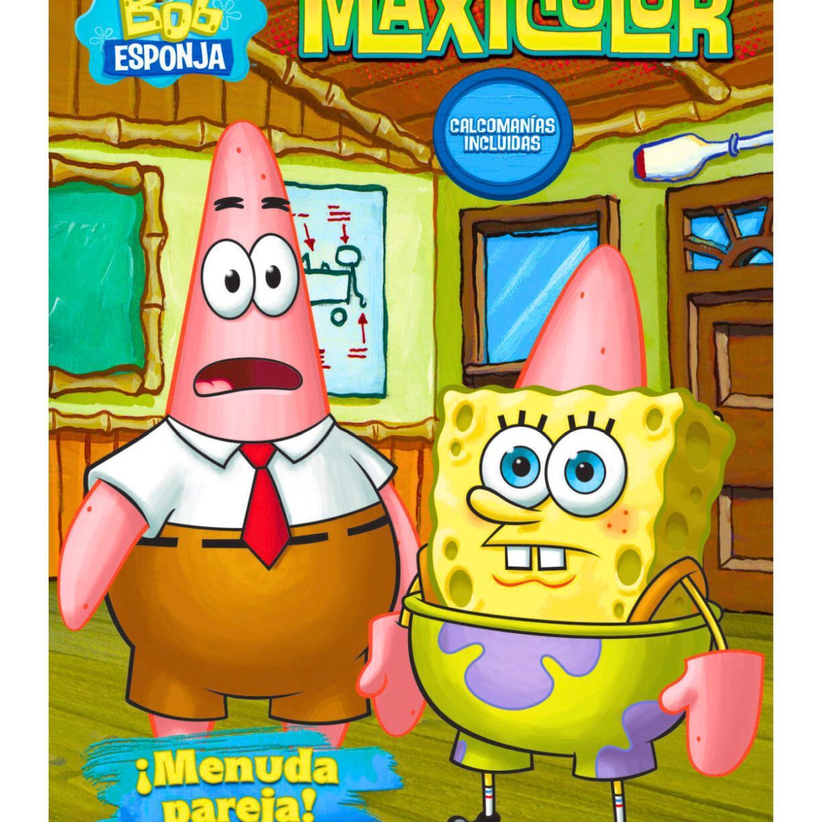 NICKELODEON - Bob esponja Maxicolor libro para colorear - Titan Buy