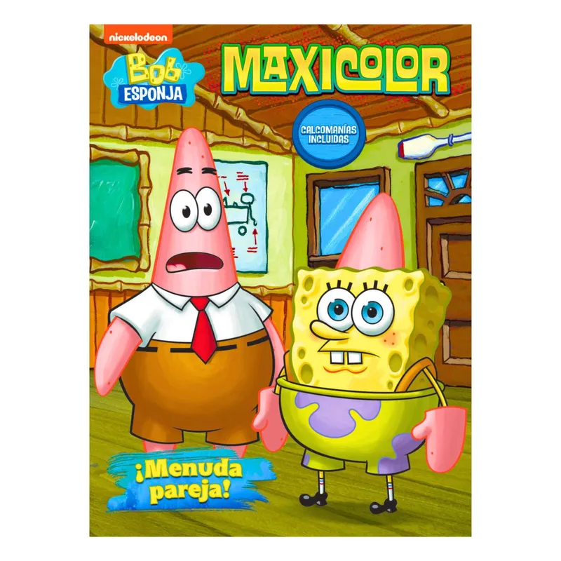 NICKELODEON - Bob esponja Maxicolor libro para colorear - Titan Buy