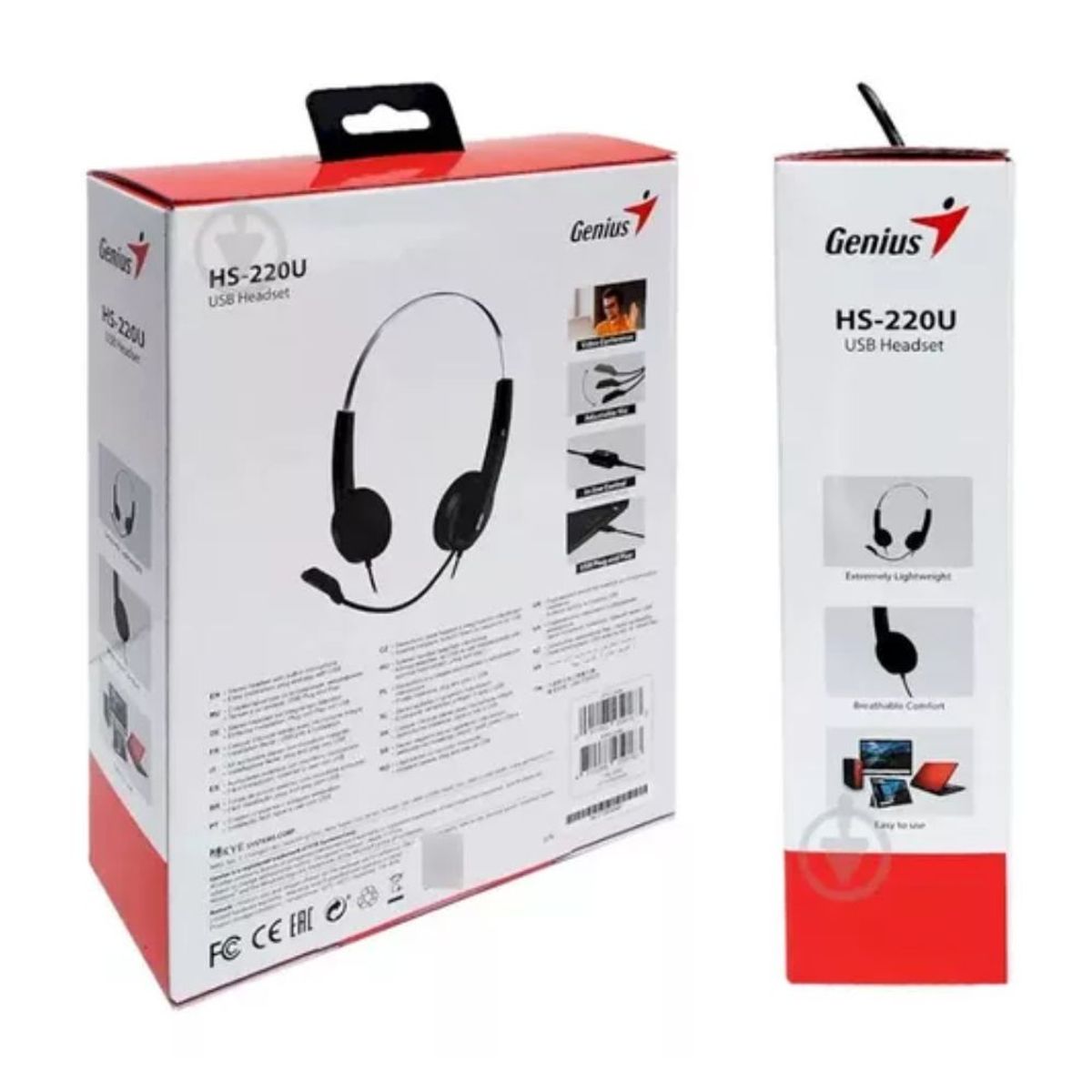 GENIUS - AUDIFONO CON MICROFONO GENIUS HS-220U SALIDA USB NEGRO