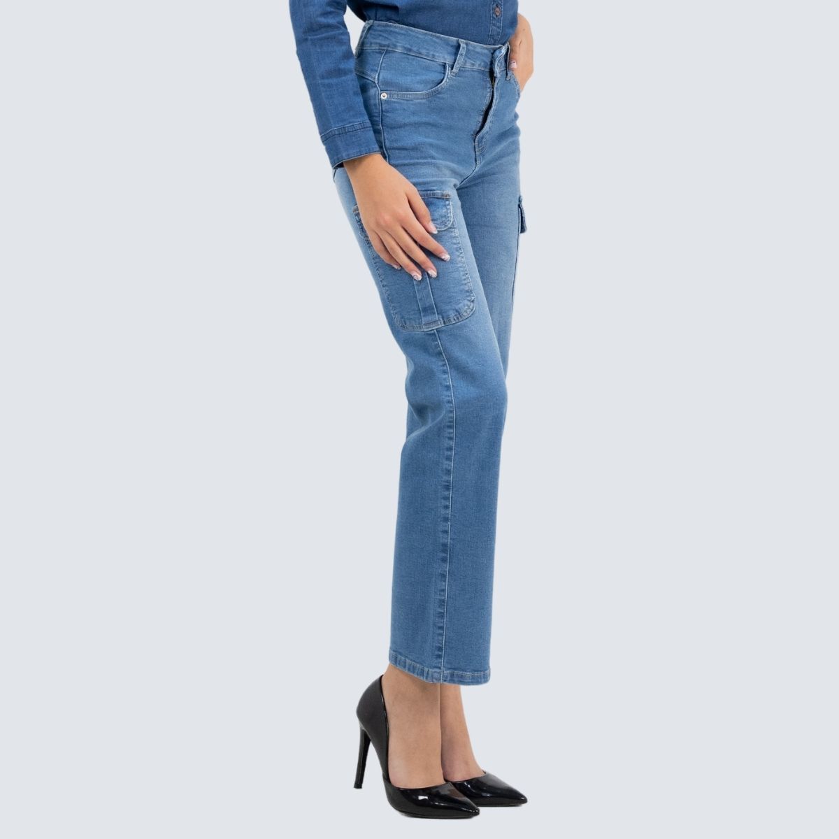 PARADA 111 - JEAN CARGO RECTO MUJER PARADA111 LIZA