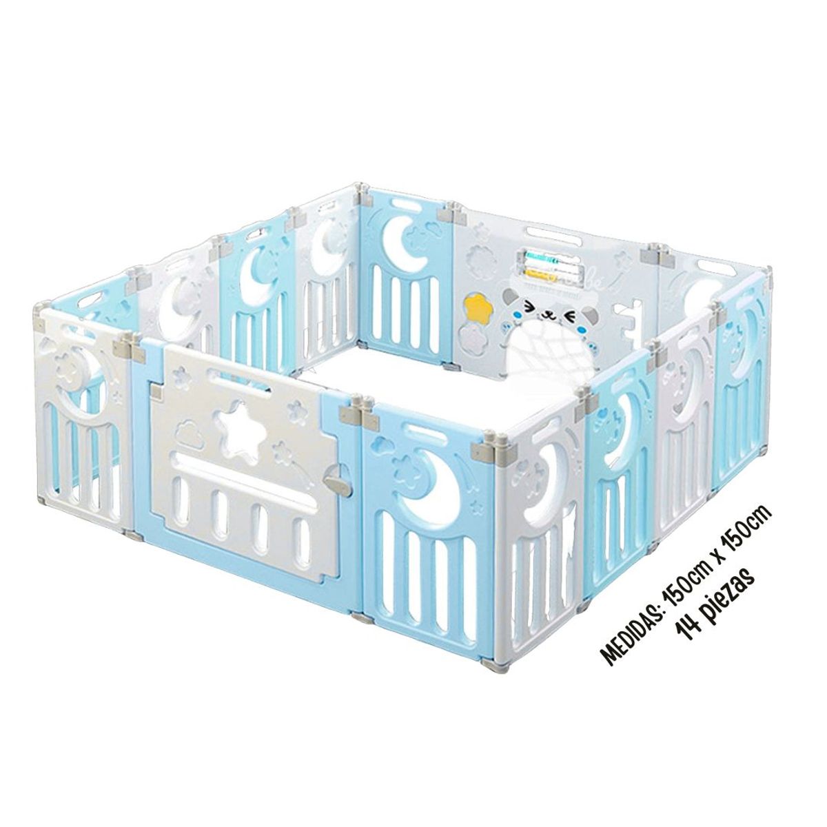 GENERICO - Corral Luna Celeste mediano para bebé